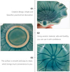 Ceramic Dish for Electric Oil Aromatherapy Burner Warmer Diffuser Bowl Holder Essential Oil Plate Tealight Candle Holder Bowl Home Decoration Blue