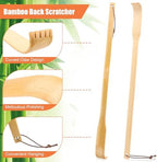 NICEMOVIC 6 Pack Wooden Bamboo Back Scratcher for Men Women Adults, Gifts for Seniors, Christmas Stocking Stuffers for Adults Men Women, 16.5 Inch Long Handle Back Scratchers Easter Basket Stuffers