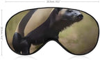 Sleep Mask for Men Women Cute Honey Badger Eye Mask for Sleeping Comfortable Blindfold Eye Cover with Adjustable Strap for Travel Yoga Nap Shift Work