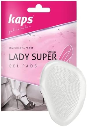 Lady Super High Heel Gel Pads, Non Slip, Transparent Forefoot Shoe Cushions – Self Sticking, Washable