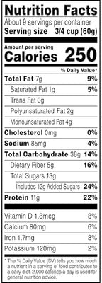 Quaker Protein Granola, Oats Chocolate, & Almonds, 18oz Boxes (2 Pack)