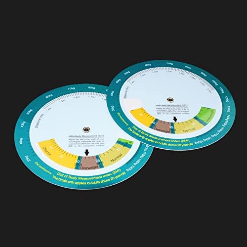 Bmi Upgraded BMI Body Mass Index Wheel Calculator Single Sided Easy Operation Suitable for 20 Adult 150mm Diameter