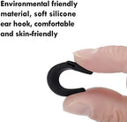 20 Pairs Eye Glasses Ear Grippers, Anti-Slip Glass Ear Hook Comfort Silicone Eyeglasses Ear Cushion for Behind the Ear for Glasses Sunglasses Reading Glasses Retainers for Kids Adults(Black +Clear)