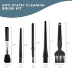 5 PCS Mini Keyboard Cleaning Brushes Kit, PP Handle Nylon Anti Static Electronic Dust Cleaning Brush for Computer Keyboard Motherboard Camera Small Space