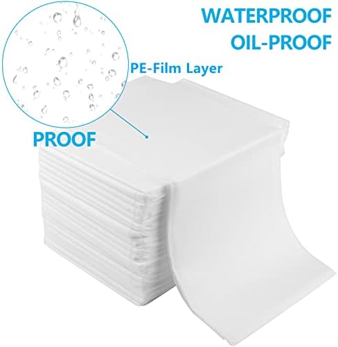 DEAYOU 40 PCS Disposable Spa Bed Sheets, Waterproof Massage Table Sheet Protector, Non Woven Fabric Bed Cover for Massage Therapy, Beauty Salon, Tattoo, Hotels, Esthetician, 31" x 67", Oil-Proof