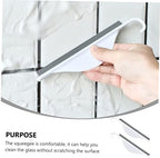 2pcs Silicone Mirror Wipe Squeegee Glass Cleaning Tool for Bathroom and Kitchen Easy to Use Protects for and Tiles