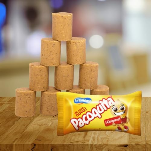 Paçoquita 288 g | 10 oz (PACK OF 2) Sweet Ground Peanut Square Candy