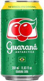 Guarana Antarctica, The Brazilian Original Guarana Soda, Regular, 11.83 fl oz (Pack of 12)
