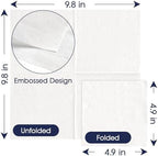 JollyPack 1000 Count White Beverage Napkins - 1-Ply 4.9 x 4.9 Folded Bulk Cocktail Napkins Paper, Lunch Paper for Restaurants, Bar and Party - 9.8 x 9.8 Unfolded