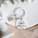 Bubble Tea Keychain for Girls Boba Milk Tea Keychains for Boba Lovers Teen Girl Gift Idea