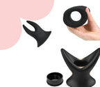 Black Hollow Butt Plug, Silicone Butt Plug Anal Expander Vaginal Expander Anal Stretcher for Anal Trainer Anal Play, BDSM Adult Sex Toys Anal Toys for Men & Women Gay Couples(S)