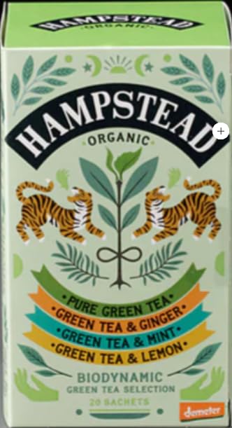 Hampstead Organic Green Tea Sampler 20 count
