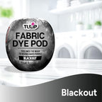 Tulip Fabric Dye Pod Blackout (Black), Permanent Dye for Clothes and Fabric