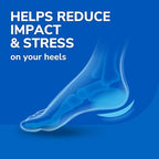 Dr. Scholl's Heel Cushions with Massaging Gel Advanced // All-Day Shock Absorption and Cushioning to Relieve Heel Discomfort