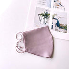 ROSEWARD 100% Mulberry Silk Face Mask for Women Men Reusable Adjustable with Filter Pocket