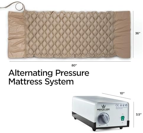 Alternating Air Pressure Mattress Pad with Electric Quiet Pump System for Hospital, Home Use