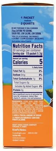 Crystal Light Peach Iced Tea Drink Mix, 12-Quart Canister (Pack of 8)