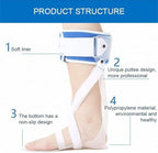 Foot Drop Orthosis, AFO Adjustable Ankle Brace Splint Foot Supports, Foot Corrector for Arthritis Pain,Plantar Fasciitis & Heel Spur, for Pain Relief,Left,M