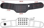 Lumbar Brace 21 Magnets Release Heat, Portable Elastic Infrared Self-Heating Magnetic Therapy Back Waist Supportv Belt (Size : L)