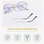 Glasses Repair Kit 1 Pair Metal Glasses Replacement Temple, Eyeglass Arms Legs Universal Sunglasses Repair Diy Temples Kit with Screws Golden Glasses Arm Replacement