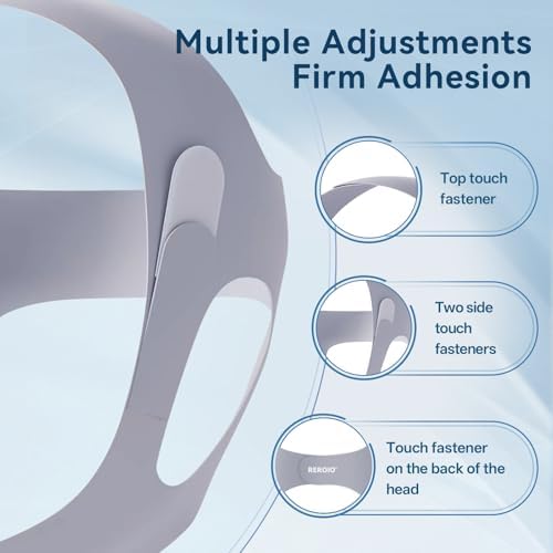 Chin Strap for Sleeping with 4-Side Adjustment, Anti Snoring Chin Strap Elasticity, Anti Snoring Devices Breathable and Durable, Comfortable Snore Stopper for Adults, Gray, M