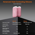 Karecel Heat-Conducting Silicone Rechargeable Hand Warmers 2 Pack, 10,000mAh Double-Sided Heating Electric Hand Warmers, Portable Pocket Heated Handwarmers, Hunting Essentials, Men Women Gifts