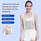 Rib Brace for Women,Adjustable Rib Compression Wrap with Cross Straps, Chest Support for Rib Fractures, Chest Strains, and Dislocations,Rib Braces Fixation Strap for Men (L/XL)