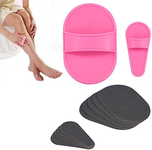 Hair Removal Exfoliating Pad Set, Body Depilation Pads with Replacement Sanding Pads, Physical Hair Removal Tool for Legs and Arms Skin Care