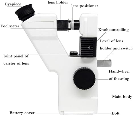 Optical Lensmeter,Optometry Lensometer,Spectacle Lens Scanner, Eyeglass Testing Equipment, for Optics Shops