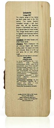 Armeniac Sanahin – 100% Natural Wild Crafted Loose Leaf Herbal Tea in a Wooden Box | Premium – Wellness – Artisan – 50 g