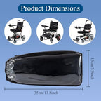 Power Wheelchair Joystick Cover - Waterproof & Dustproof Control Protector (13.8"x5.9") with Clear PVC Window, Arm Joystick Shield with Adjustable Strap - Universal Electric Wheelchair Accessories