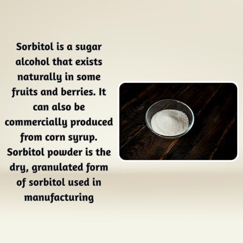 Sorbitol Powder 2lb by Essencea Pure Bulk Ingredients | Sugar-Free Sweetener | Sugar Substitute, Low Calorie Sweetener | Gluten Free (32 Ounces) [Packing may vary]