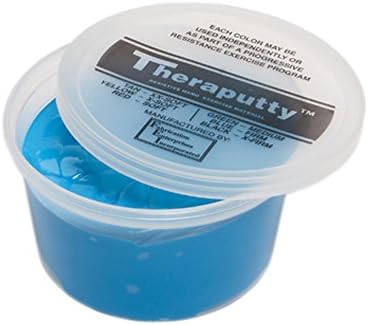 CanDo Theraputty Plus Hand Exercise Putty for Rehab, Exercise, Physical and Occupational Therapy, Strengthening, 1 lb Blue Firm
