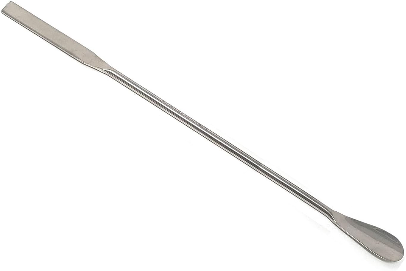 A2Z Multipurpose Lab Spoon Spatula Stainless Steel, Double Ended Sampling Spoon Long Handle Mixing Spatula for Medicine, Powders Gel Cap Filler- Laboratory Supplies for Experiments & Lab Use - 9 inch