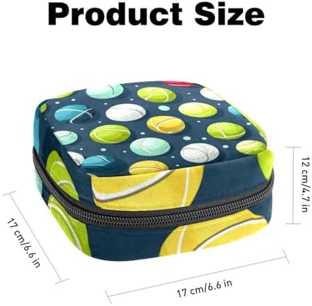 Sanitary Napkin Storage Bag, Zipper Period Pouch for Teen Girls Women, Portable Menstrual Tampons Collect Bags Tennis
