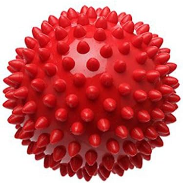 Pro-Tec Athletics High Density Spiky Massage Ball, Foot Massage Roller, Plantar Fasciitis Relief, Alleviates Arch and Heel Discomfort, Red (2.75 Inch Ball)