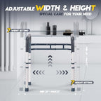 Toilet Safety Rails, Adjustable Toilet Frame for Elderly, Seniors, Handicap & Disabled, Foldable Handicap Toilet Handles Fit Any Toilets (Blue)