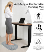 Acupressure Foot Massage Mat - Portable Foldable Foot Massager Mat for Bathroom, Yoga, Outdoor Games, Office Standing Desk Pad, Relieve Foot Pain, Anti-Slip, 30 x 18 inch (Grey)