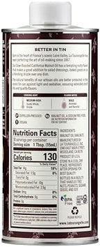 La Tourangelle, Roasted Walnut Oil, Plant-Based Source of Omega-3 Fatty Acid, Cooking, Baking, & Beauty, 25.4 Fl Oz