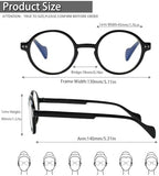 Kerecsen 6 Pack Vintage Round Reading Glasses for Women & Men Blue Light Blocking, Spring Hinge Design, Reading & Office Use