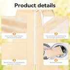 Adult Multifunctional Wearable Incontinence Bed Pads 80 * 115cm, Waterproof Adult Diaper Skirt with Zipper, Washable Reusable High Absorbency Bed Wetting Mats for Adults, Home & Hospital Use