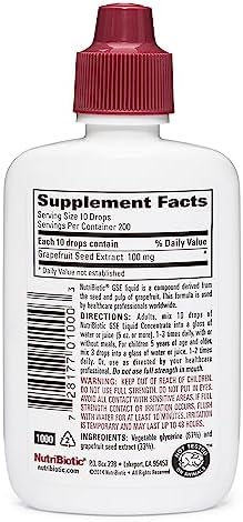 NutriBiotic – GSE, 2 Oz Liquid | The Original Grapefruit Seed Extract Premium Concentrate with Bioflavonoids | Potent Immune & Overall Health Support | Vegan, Gluten Free, Non-GMO