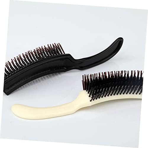 Gatuida Curved Evening Makeup Comb Set of 2 Plastic Hair Styling Combs for Women for Curly Hair and Home Use