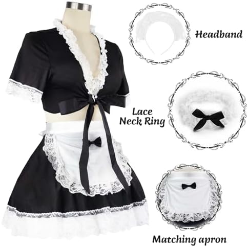 Maid Outfit Women's Exotic Costumes Perfect for Cosplay and Halloween Party Dress