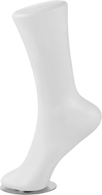 Cabilock 11inch White Mannequin Foot Display Stand for Socks and Ankle Bracelets - Realistic Plastic Foot Model, Shoe Display Form, Jewelry Stand & Photography Props - Professional Retail Fixture
