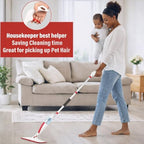 Spray Mop for Floor Cleaning with Refillable Bottle (14 oz), 3 Washable Microfiber Pads & Scraper – Lightweight 360° Rotating Mop, No Batteries, Streak-Free Cleaning for Hardwood, Tile & Laminate