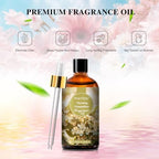 PHATOIL 100ML Morning Osmanthus Fragrance Oils, Huge 3.38fl.oz Bottle Morning Osmanthus Oil, Pure Aromatherapy Oils for Diffuser, Humidifier, Scented Oils for Soap, Candle Making