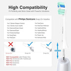 Replacement Toothbrush Heads for Philips Sonicare Replacement Heads,Electric Replacement Brush Head Compatible with Phillips Sonicare Electric Toothbrush,for Philips Sonic Care Brush,10 Pcs