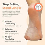ZenToes Metatarsal Pads Women, Ball of Foot Cushions, Heel Inserts for Women, Shoe Inserts for Morton's Neuroma and Sesamoiditis Support, Metatarsalgia Foot Pads, 2 Pairs