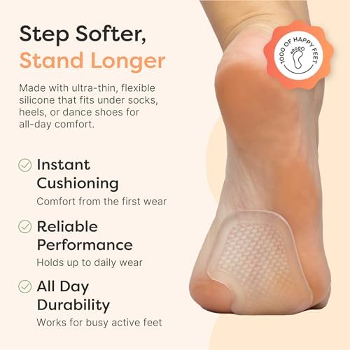 ZenToes Metatarsal Pads Women, Ball of Foot Cushions, Heel Inserts for Women, Shoe Inserts for Morton's Neuroma and Sesamoiditis Support, Metatarsalgia Foot Pads, 2 Pairs